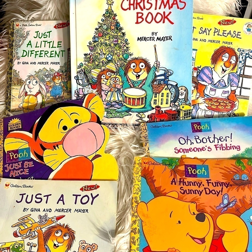 Set of 7 vintage golden books.